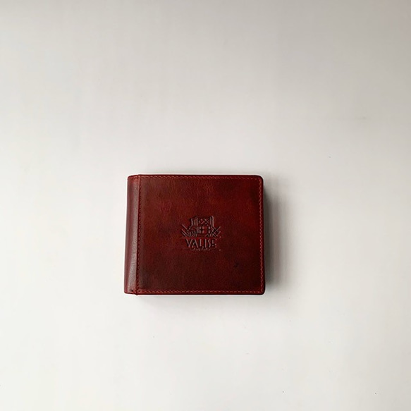 英国デザインValise二つ折り財布 ブラックチェリーII 3枚目の画像