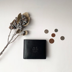 英国デザインValise二つ折り財布 サファイヤブルー 1枚目の画像
