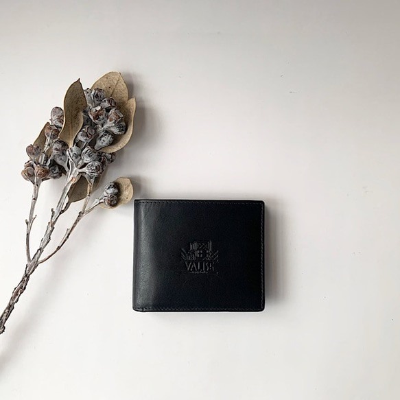 英国デザインValise二つ折り財布 サファイヤブルー 2枚目の画像