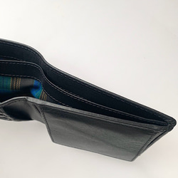 英国デザインValise二つ折り財布 サファイヤブルー 6枚目の画像