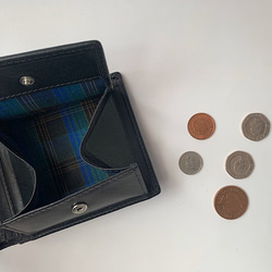 英国デザインValise二つ折り財布 サファイヤブルー 7枚目の画像