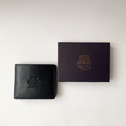 英国デザインValise二つ折り財布 サファイヤブルー 8枚目の画像