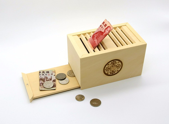 | 木樂館∥幸福美滿存願箱 Wooden Coin Bank 第4張的照片