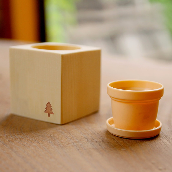 木樂館∥原木小盆栽Wooden Flower Shelf 人造花木樂館Happy Wood 的