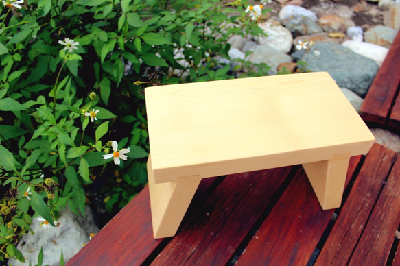 | 木樂館∥原木小板凳 Wooden Bench 第2張的照片