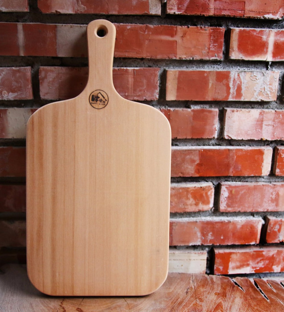 | 木樂館∥台灣檜木直柄把手鉆板 Hinoki Cutting Board 第1張的照片