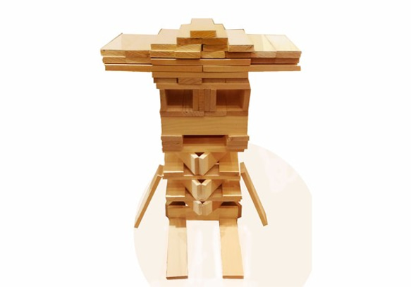 | 木樂館∥原木力學式積木(紙盒裝100入) Wooden Building Block 第2張的照片