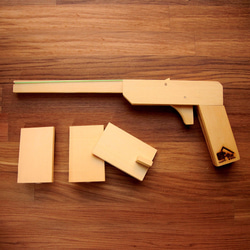 | 木樂館∥DIY橡皮筋玩具槍&射擊標靶(3入) 第4張的照片
