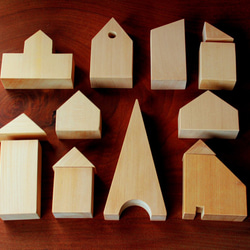 | 木樂館∥原木城市積木禮盒 Wooden Building Block 第3張的照片