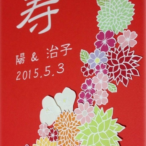 ウェルカムボードキットA3サイズにおすすめのパーツ(和柄1