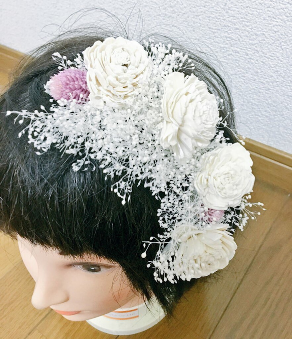 レースフラワーヘアアクセ＊ 4枚目の画像