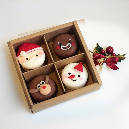 G・ライフ[UN]生き物‧メリークリスマスマカロン─4つのボックスに