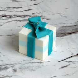 【G’s Life 居事‧生活】單入蛋糕香皂禮盒─藍色緞帶 第2張的照片
