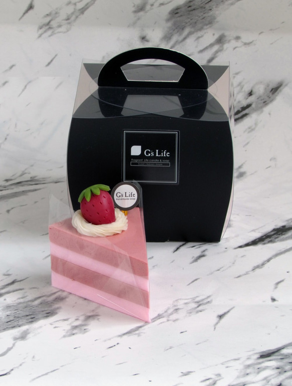 【G’s Life 居事‧生活】切片蛋糕香皂禮盒─嫣紅草莓 第3張的照片
