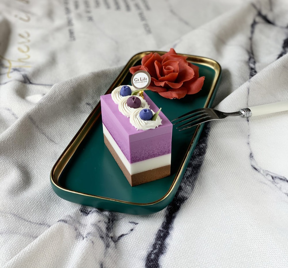 單入蛋糕香皂禮盒─藍莓可可 第2張的照片