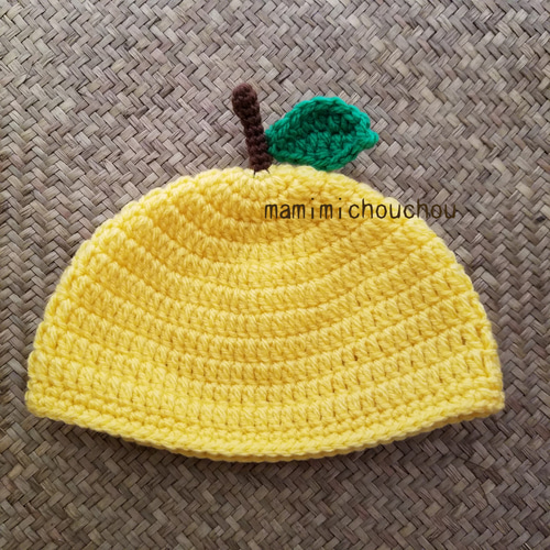 Sサイズ:40~43㎝］ゆず帽子 帽子(ベビー・キッズ) mamimi♡chouchou