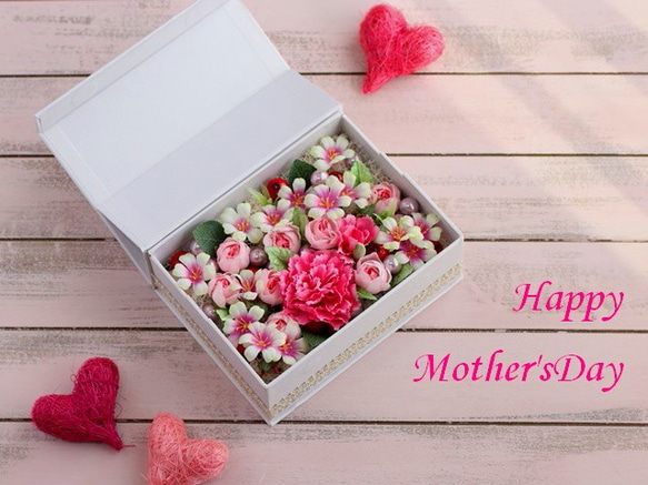 Creema限定【母の日】お花満開の可愛いフォトボックス。❤ 4枚目の画像