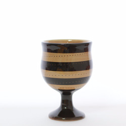 ワインカップ（ブラウン）小石原焼 鶴見窯 1枚目の画像