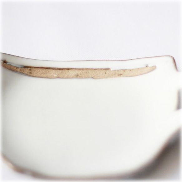 マグカップ豆皿(白釉) 小石原焼 圭秀窯 3枚目の画像