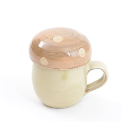蘑菇杯小號（粉色/白色圓點）小石原燒山丸窯 第1張的照片