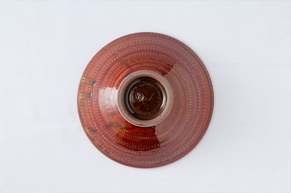 めし碗 赤(大) 小石原焼 マルワ窯 3枚目の画像