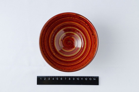 めし碗 赤(大) 小石原焼 マルワ窯 4枚目の画像