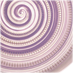 うずまき皿 7寸(紫) 小石原焼 マルワ窯 4枚目の画像