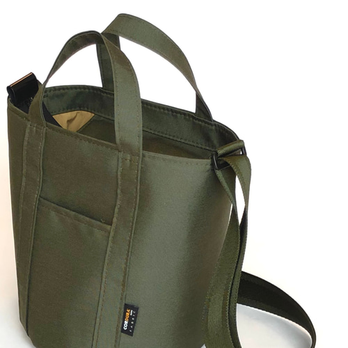 side gather bag／コーデュラカーキ side gather bag／コーデュラカーキ sold【最強！CORDURA(コーデュラ