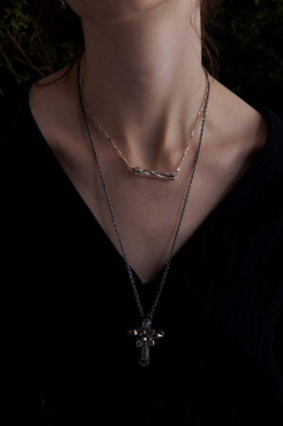 GENE/genetic unit 925 Silver necklace 4枚目の画像