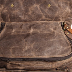 キャンバス バックパック 手縫い メンズ 人気 おしゃ 6枚目の画像