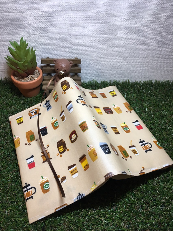 ラミネートブックカバー 単行本サイズ 珈琲モカ 3枚目の画像