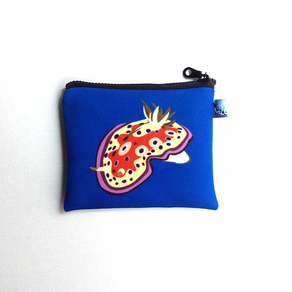 設計款NB147 - 【兩面兩色】雙面海蛞蝓零錢包#淺藍 X 寶藍 第4張的照片