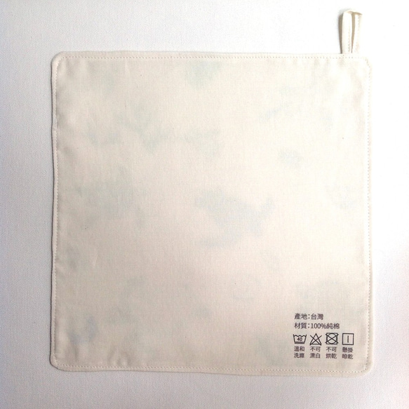 Design No.ST179 - 【ウミガメ満満】オーガニックコットン・ハンカチ 3枚目の画像