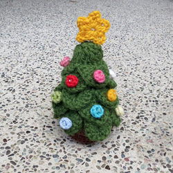 Handmade Crochet Merino Wool Xmas Tree 6枚目の画像