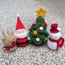 Handmade Crochet Merino Wool Xmas Tree 7枚目の画像