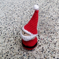 純手工鉤織美麗諾羊毛聖誕老人 第5張的照片