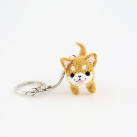 【お散歩シリーズ】犬のキーホルダー 柴犬 1枚目の画像