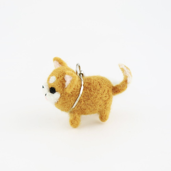 【お散歩シリーズ】犬のキーホルダー 柴犬 3枚目の画像
