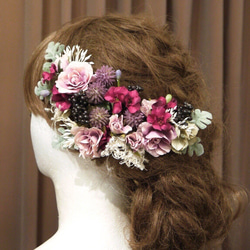 ＊Antique mauve pink＊  headdress 3枚目の画像