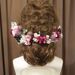 ＊Antique mauve pink＊  headdress 4枚目の画像