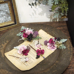 ＊Antique mauve pink＊  headdress 5枚目の画像