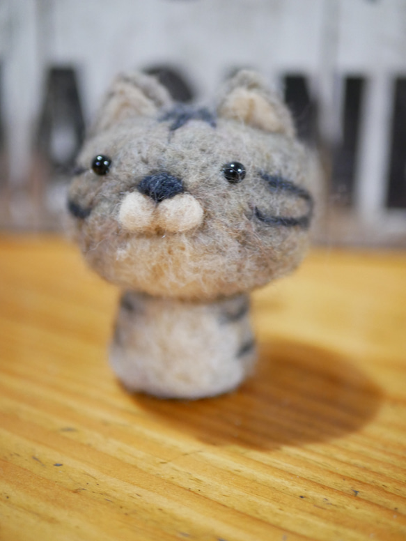 羊毛フェルト 猫 羊毛フェルト apricot 通販 10032829｜Creema