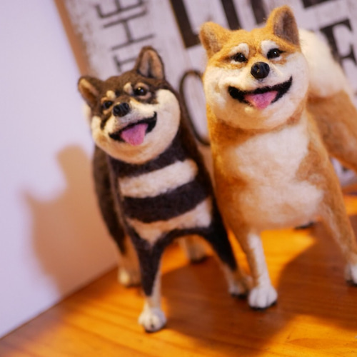 羊毛フェルト 柴犬
