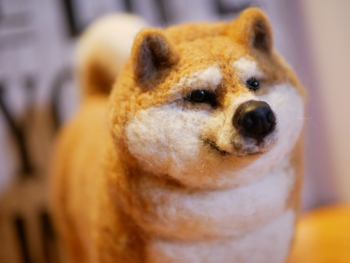 専用ページ　お芋掘り柴犬ちゃん　羊毛フェルト