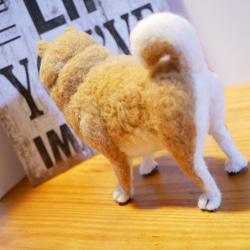 羊毛フェルト   柴犬  おデブちゃん 4枚目の画像