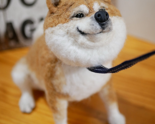 羊毛フェルト　柴犬 羊毛フェルト 柴犬 羊毛フェルト kanken 通販 12700905｜Creema