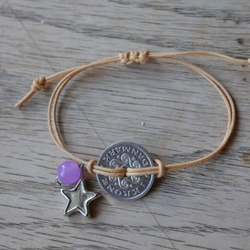 幸せを呼ぶ♡Danish coin bracelet♡　ハートが描かれた北欧デンマークのコイン 3枚目の画像