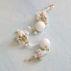 White Bouquet（bracelet） 白い花のブレスレット 9枚目の画像