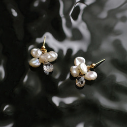 fusa : Keshi Pearl & Crystal（earring） 第1張的照片