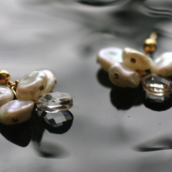 fusa : Keshi Pearl & Crystal（earring） 第3張的照片